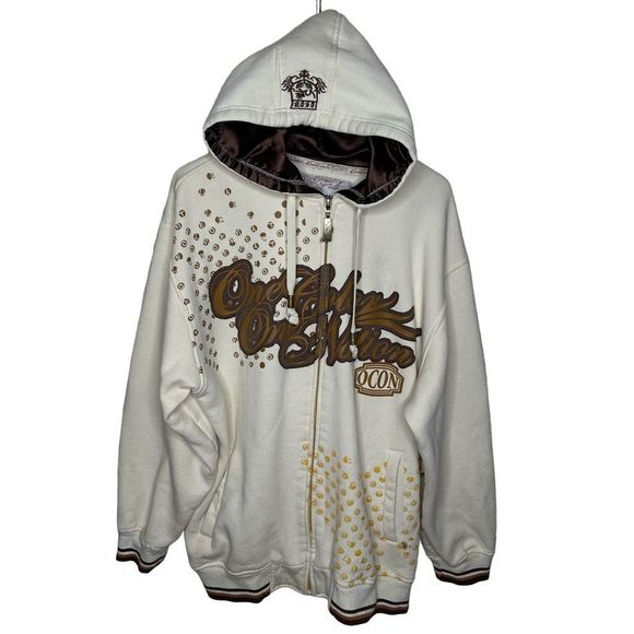 Y2K One Color One Nation OCON Full Zip Hoodie XL - Picture 1 of 5